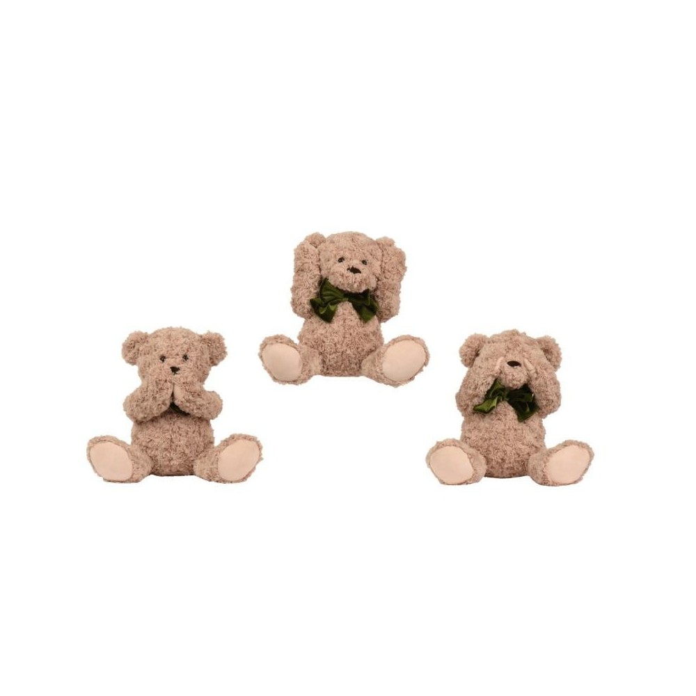 ORSO VELLUTO PELUCHE 3 ASSORTITI H.30
